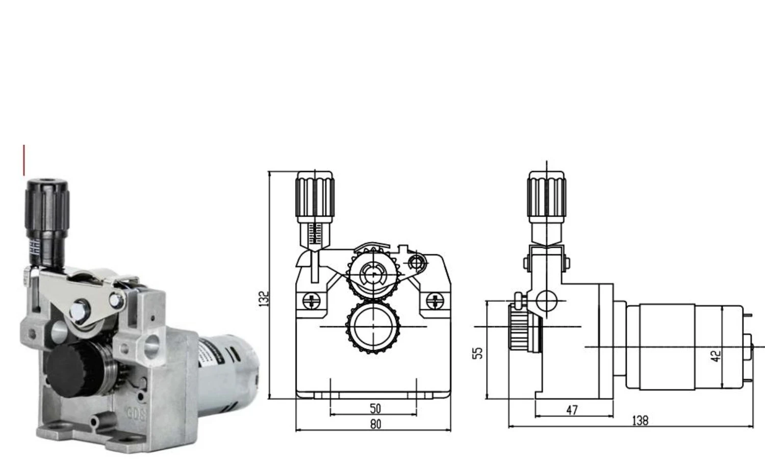 Factory Direct 2026 Geared DC 12V 24V 1.5A 40W Welder Aluminium Steel Flux Cored Wire Feed Feeder Motor Frame Roller Wheel