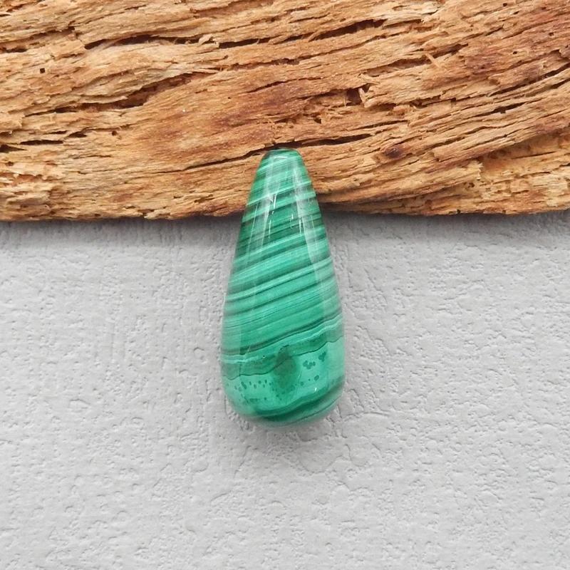 

Натуральный камень малахит, подвеска в форме капли воды, бусина сверху и полуотверленная, 29x13 мм, 9 г, модные ювелирные изделия, ожерелье, аксессуар