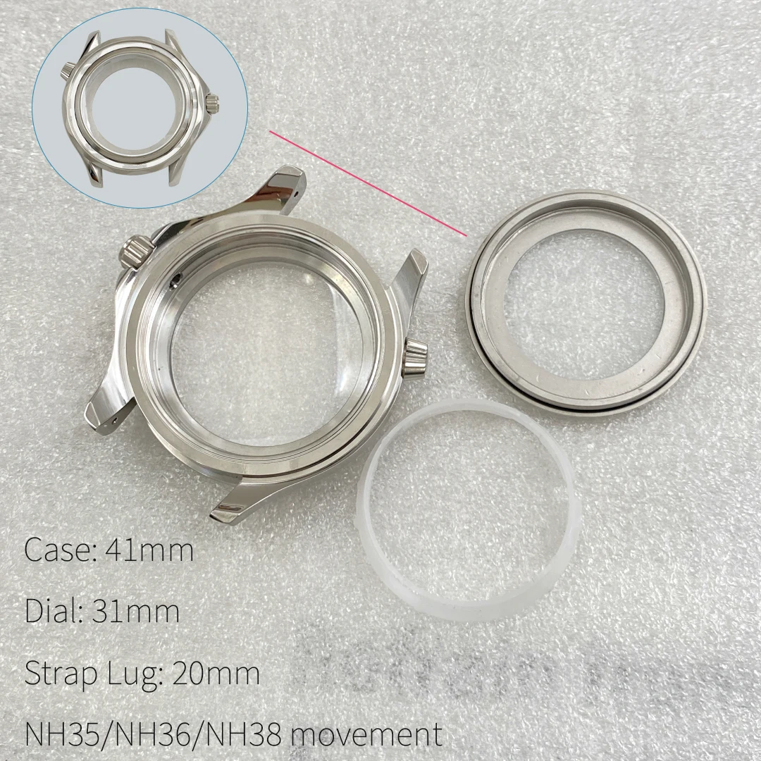 

NH35 Diver Watch Case with Sapphire Crystal Custom Mechanical Case Suitable for NH35/NH36/NH38 Movements