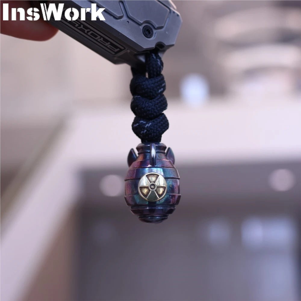 Atomic Bomb Knife Beads EDC Pendant Keychain Umbrella Rope Pendant Tail Pendant DIY Accessories