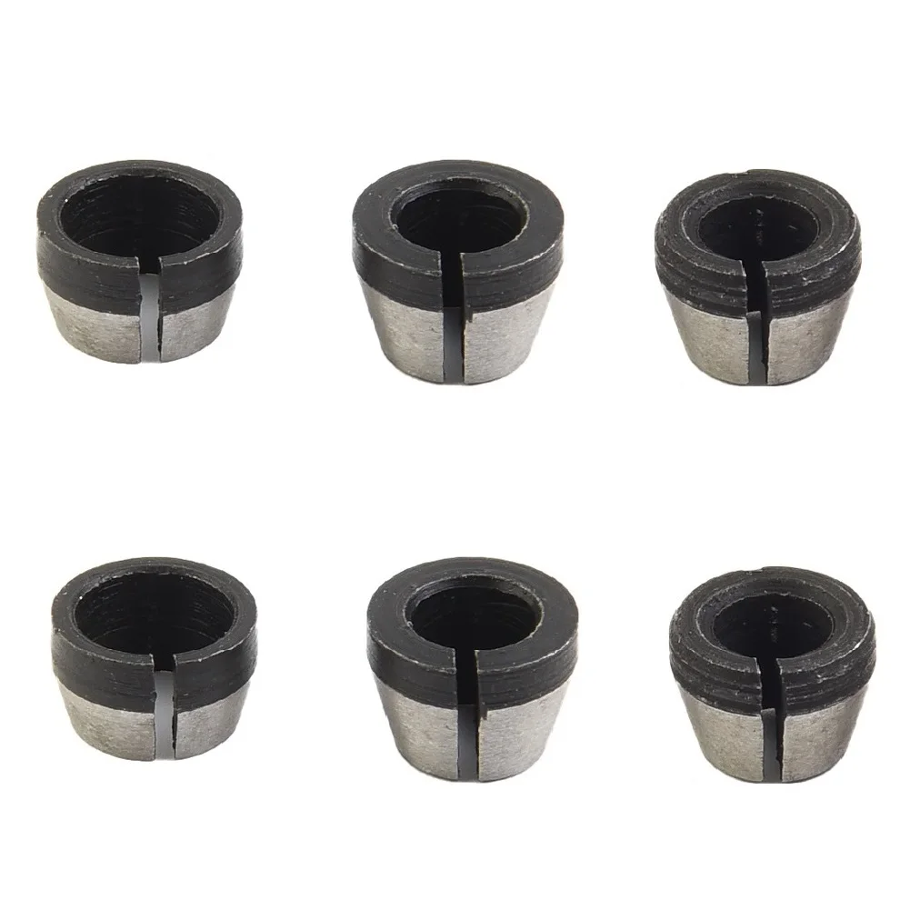 2/6pcs 6mm 6.35mm 8mm Shaft Sleeve Router Bit Woodworking Milling Cutter For Wood Bit Face Mill Carbide Cutter End Mill