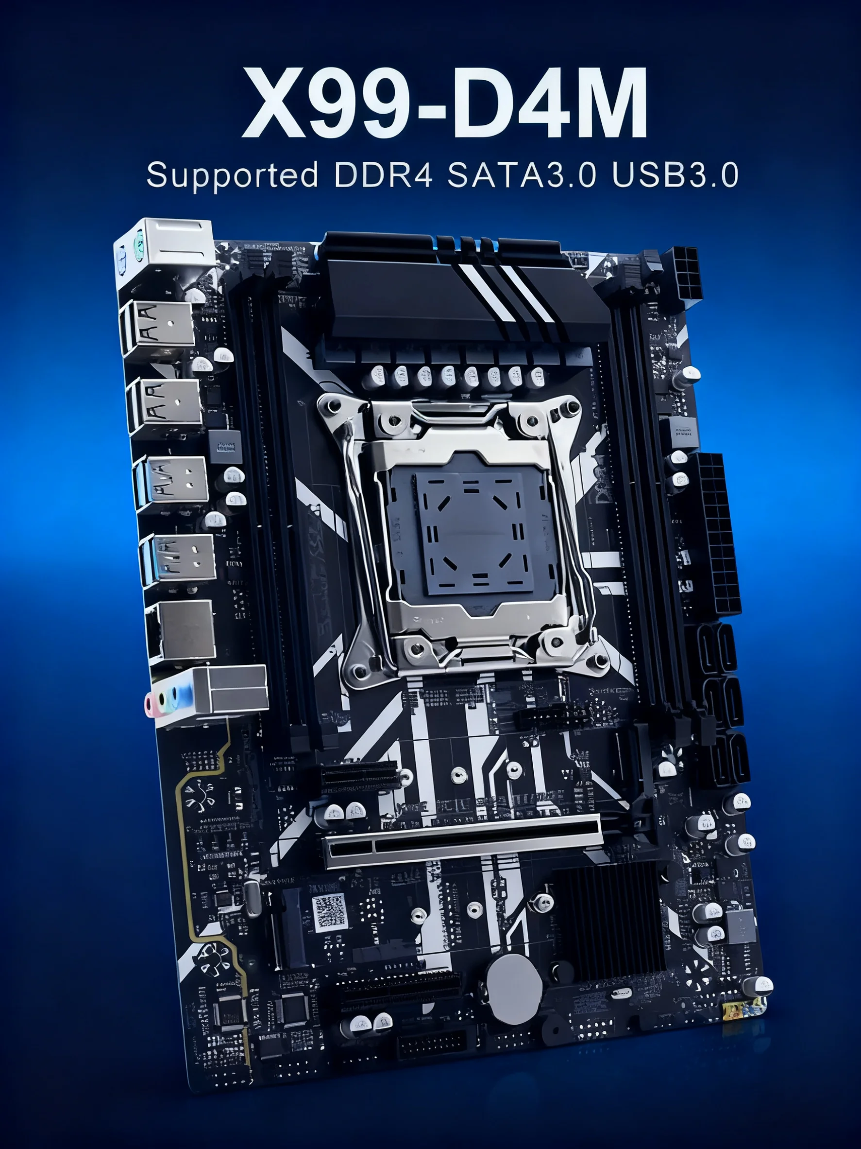 Metal desktop X99 Set  LGA 2011-3 2667V4 4*8GB RAM 2400MHz view 5
