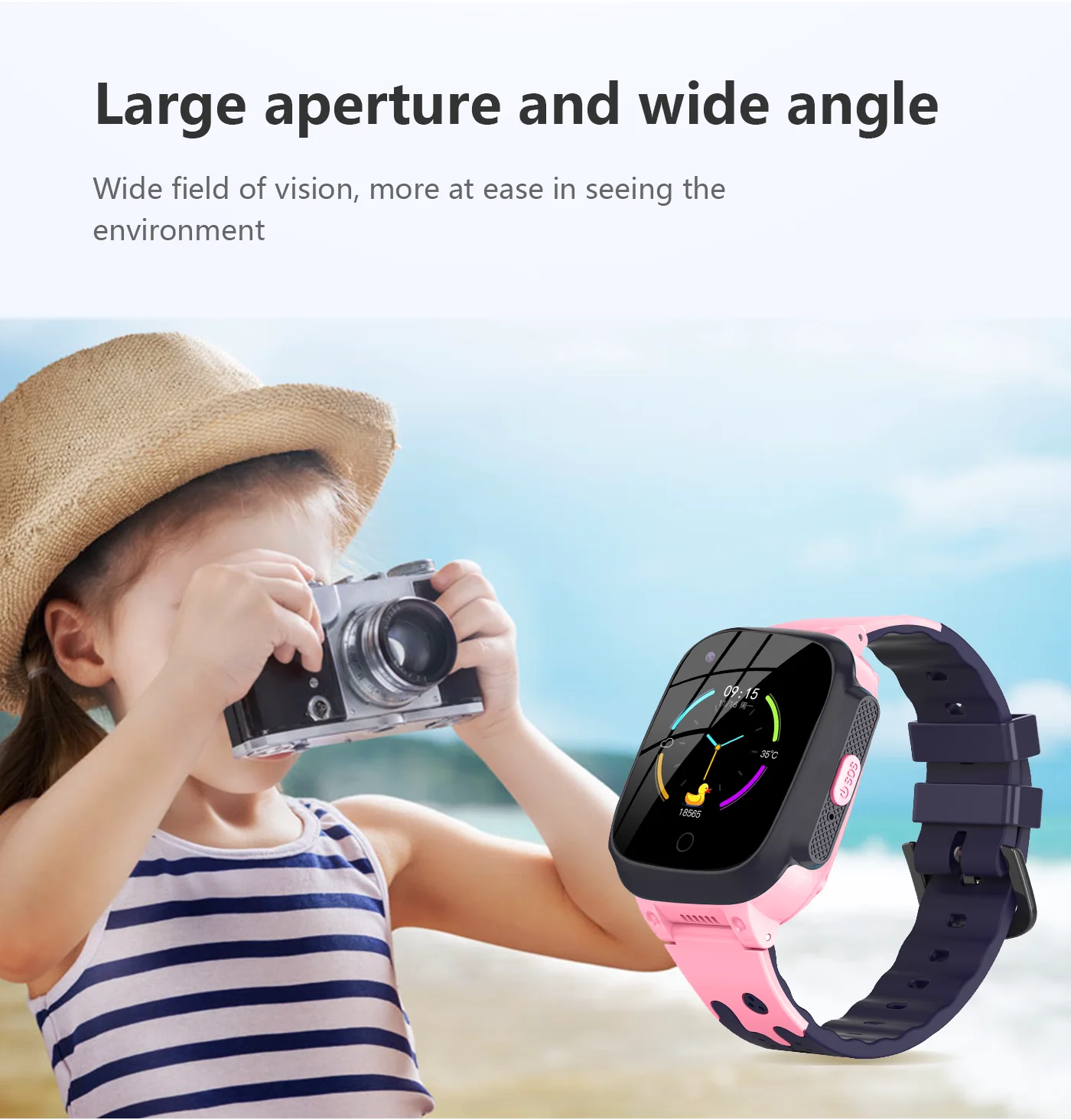 LT25 Body Temperature 4G HD Camera Video Call Kids Smart Watch Waterproof SOS WiFi GPS Global Positioning Child Phone Time Clock