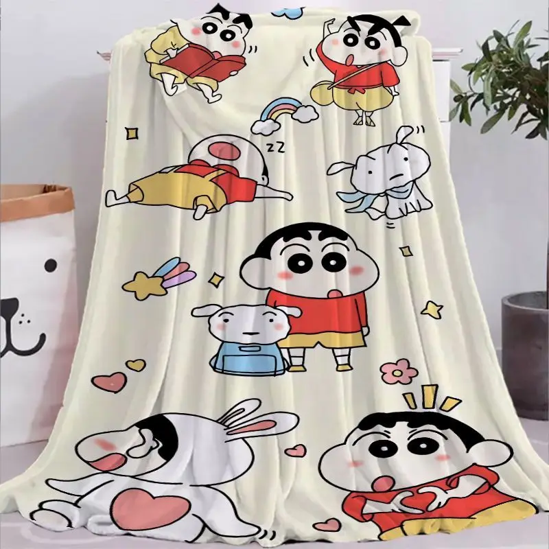 Anime Crayon Shin-chan 150X200 cm Coperta Azione Kamen Morbido Caldo Corallo Pile Lancio Casa Camera Da Letto Copriletto Cosplay Inverno Bambini