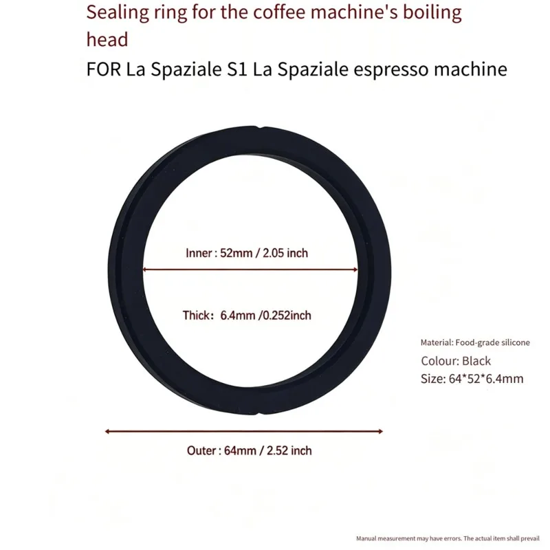 【A97Z】Steam Seal Ring Replacement Parts For LA SPAZIALE S1 Espresso Machine- 2PCS Coffee Gasket Accessories