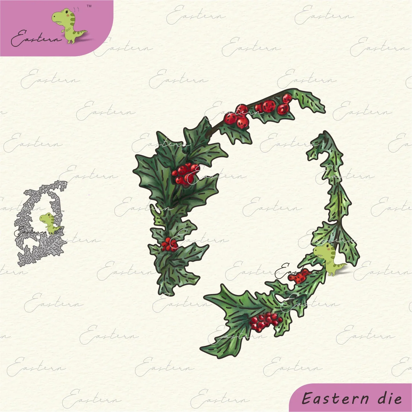 Holly Branch Stanzformen-Set, neue Metall-Stanzformen für Papier, DIY-Formen, Scrapbooking-Stanzformen, Bastelarbeiten, zerrissene Spitzen-Stanzformen