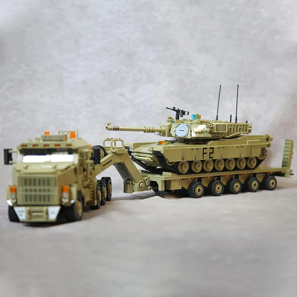 الإبداعية تكنيك M1070 مركبة مدرعة سلسلة عسكرية كتلة وحدة بناء كيت ، مجموعة اللبنات مجموعة MOC 3482 قطعة