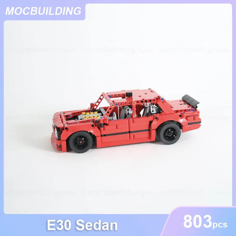 

E30 Sedan Car Model MOC Building Blocks DIY Assemble Bricks Transportation Educational Creative Collection Toys Gifts 803PCS