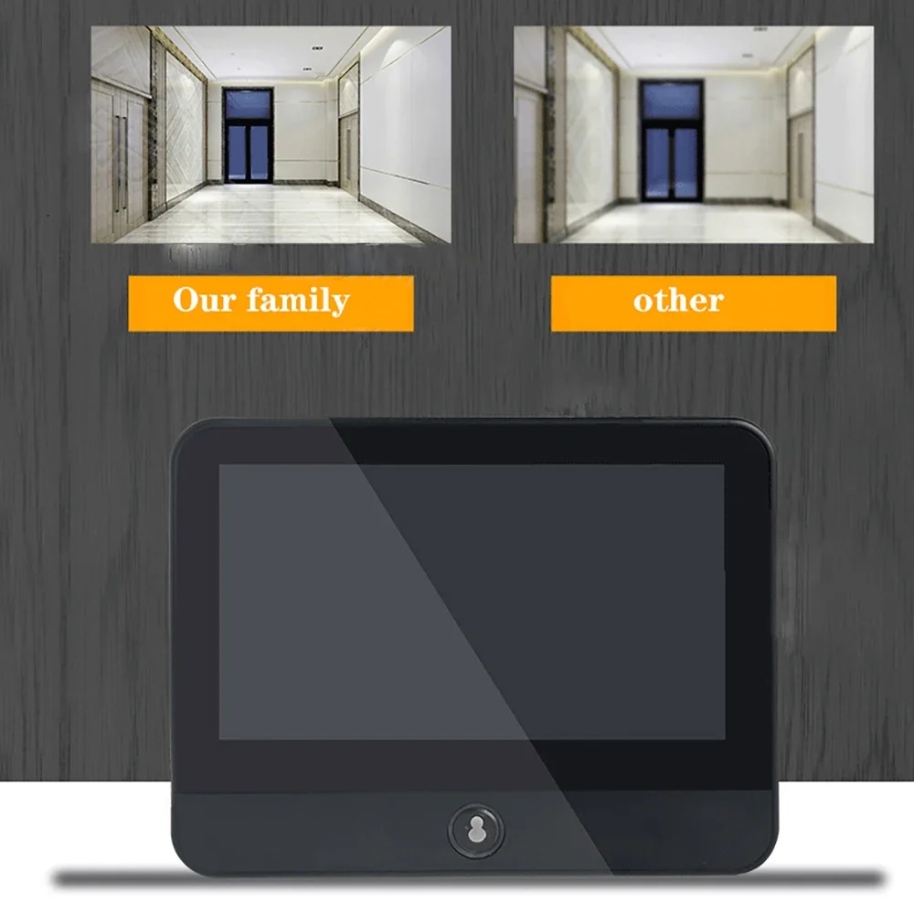 3MP WiFi Smart Tuya Guckloch 5000mAh Türklingel Tür Auge Kamera Infrarot Alexa Google Video Intercom Tür Kameras Home Security