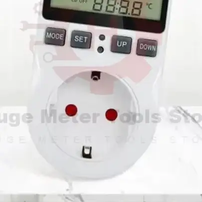 Controlador de temperatura Digital, termostato de enchufe de 220V, enchufe europeo, temporizador, termostato con sonda de Sensor, calefacción y refrigeración