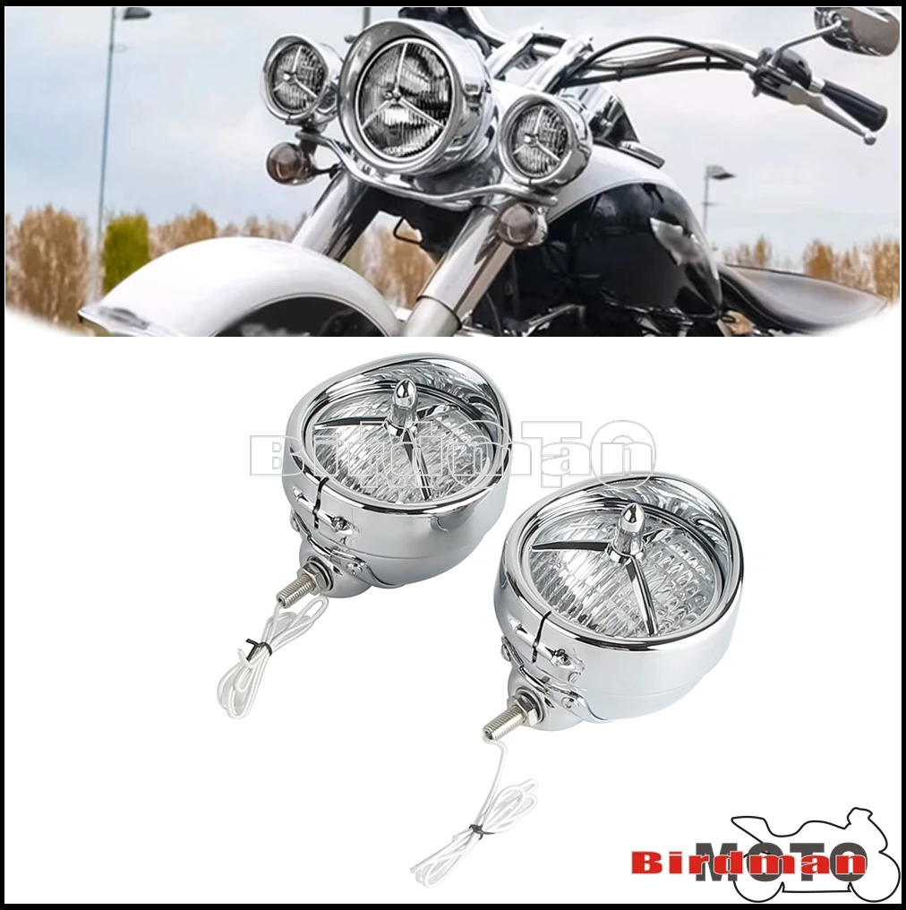 

For Harley Electra Glide Road King Street Glide FLHSE Motorcycle 7" Brim Trim Cover LED Headlight 4.5"Brim Trim Cover Fog Lights