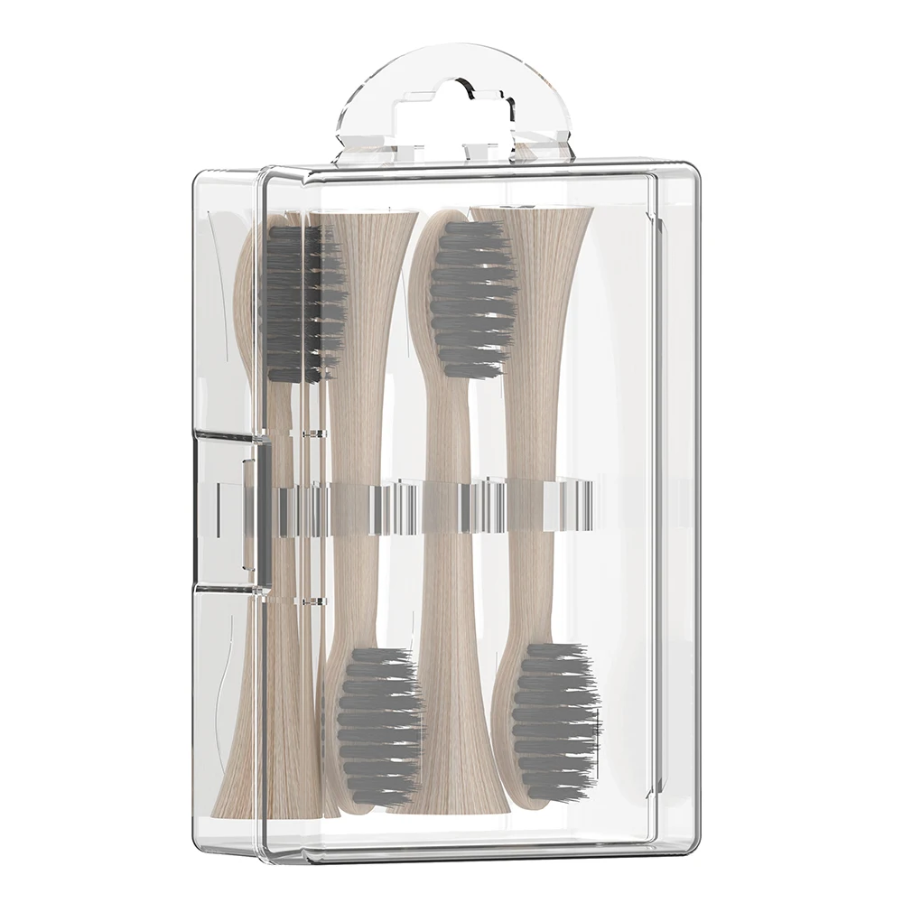 Electric Toothbrush Heads Storage Case for Travel, Dustproof Cover Protector Box for Philips & Oral B iO Replacement Brush Heads