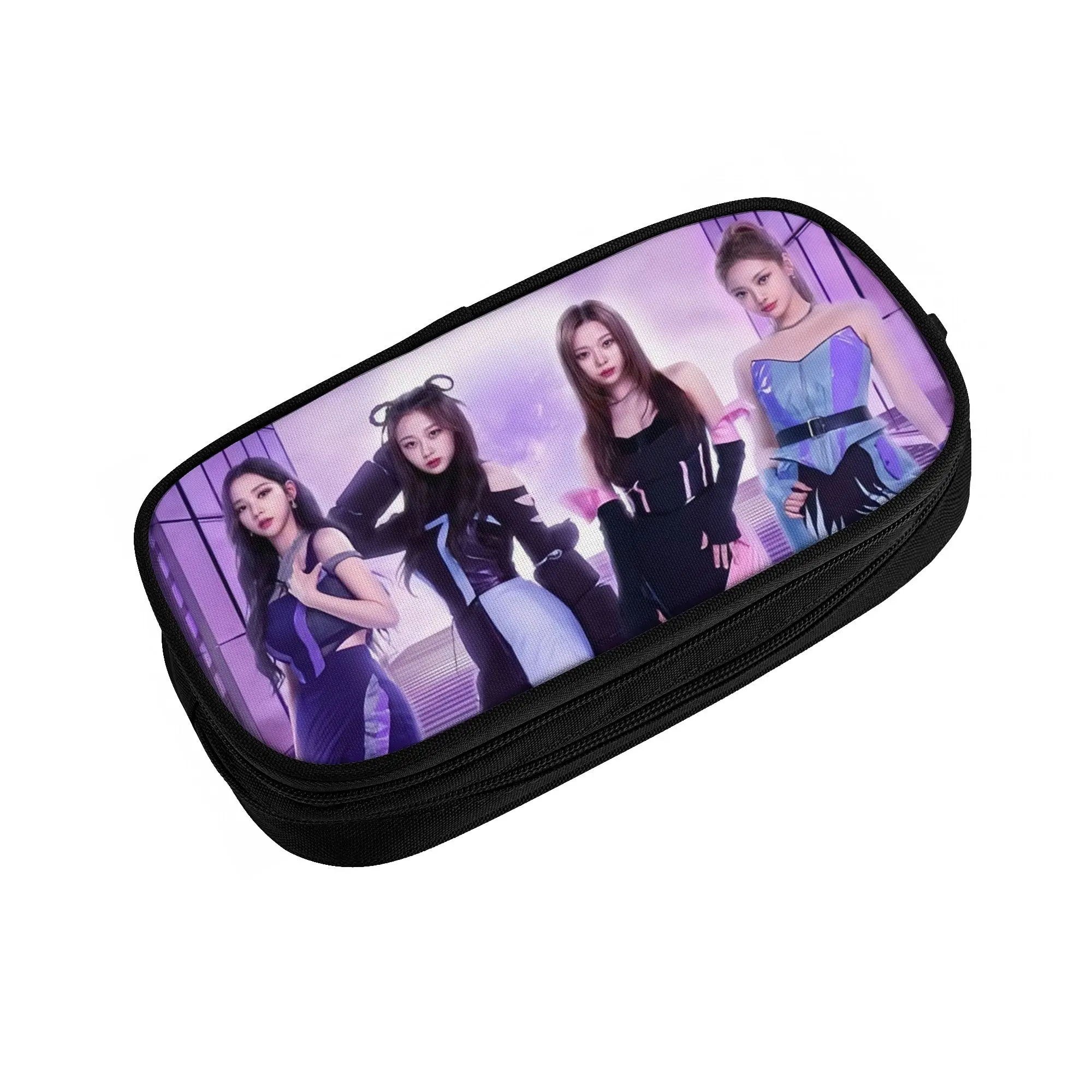 Kpop A-Aesp A-Aas Girls Karina Winter Giselle Ningning Kawaii Pencil Cases Girls Boys Pencil Pouch Students Stationery