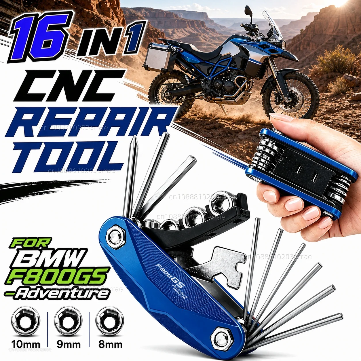 

FOR BMW F800GS Adventure 2008-2018 Motorcycle Tool Repair Kit Multifunctional Screwdriver Wrench Hex Key Set Portable Bike
