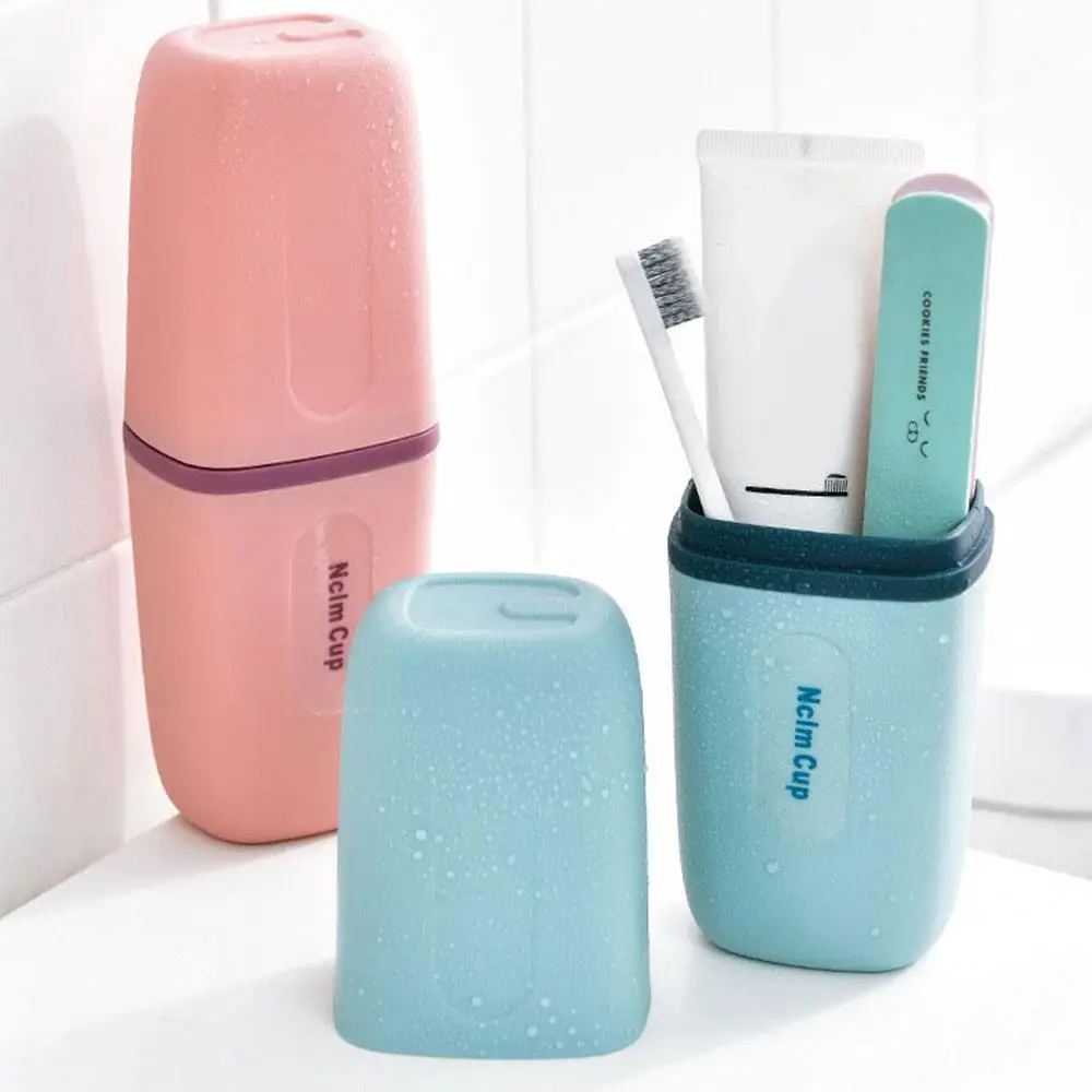 

Size 20.5*7.5*6cm Travel Toothbrush Storage Box Large Capacity Toothbrush Toothpaste Holder Portable Business Travel Supplies