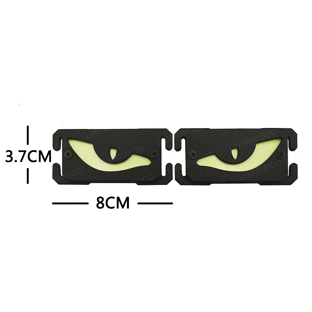 Molle EDC Identify Safety Outdoor Mark Strip Patch Umbrella Blood Type Nuclear Radiation Cat Eyes Tactical Equipment Accessorry