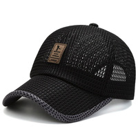 Mens Ventilated Mesh Baseball Cap - Lightweight & Sun Protective Dad Hat for Outdoor Adventures - Stylish Snapback Trucker Cap