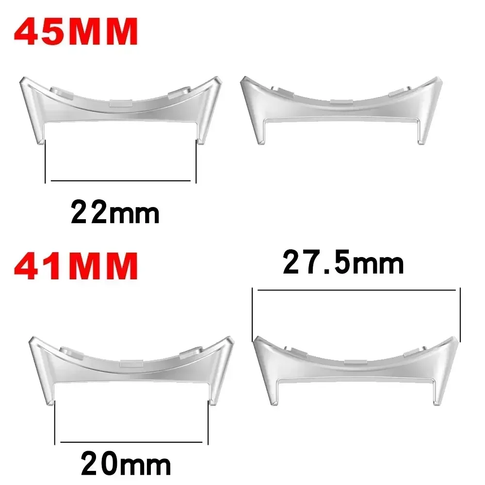 2 قطعة حزام ساعة اليد موصل محول لساعة جوجل بيكسل 3 41 مللي متر 45 مللي متر اكسسوارات معدنية Smartwatch محولات استبدال