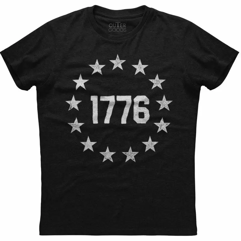Mens 1776 Ring Of Stars Amendment Patriotic T Shirt Independence United States