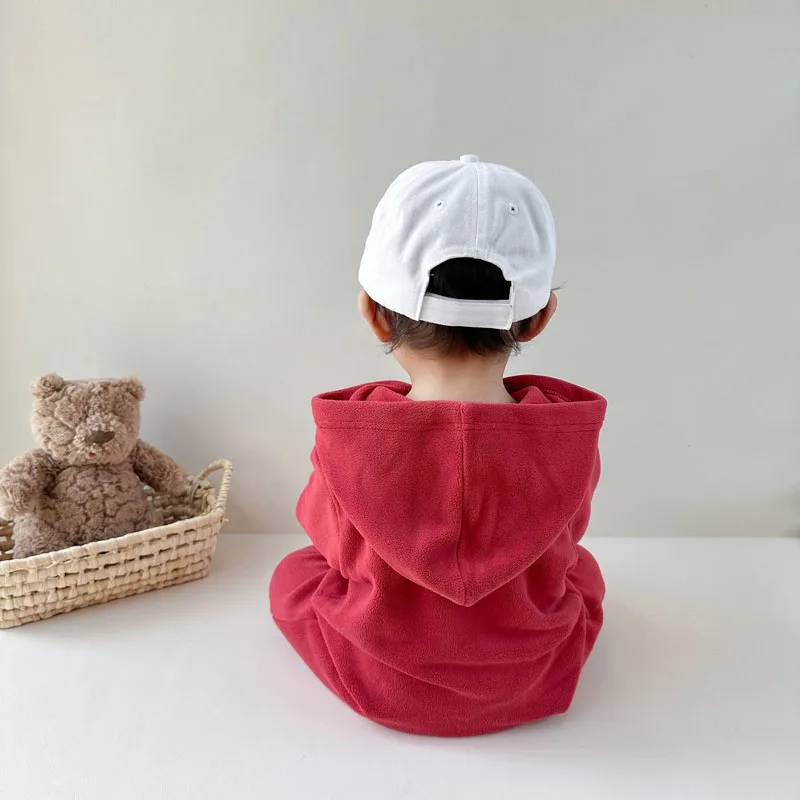 IYEAL ربيع الخريف طفل الفتيان فتاة سماكة السروال القصير المولود الجديد الدافئة الصوف مقنعين السروال القصير الوليد بنين بنات بذلة #5