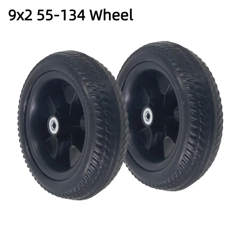 

Пластиковое цельнолитое колесо 9x2 (55-134) для 9-дюймового заднего колеса самоката, внедорожные шины