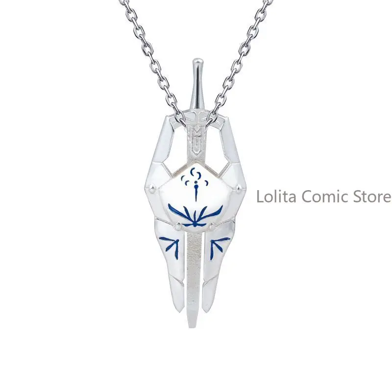 Saber Fate/stay night Anime 925 Silver Necklace Pendant Cosplay Fashion Neck Choker Chain Accessories Gift - view 5