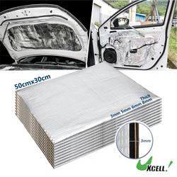 UXCELL Car Sound Deadening Mat 25x18cm 50x30cm 40x20cm Aluminum Foil Foam Heat Shield Soundproofing Insulator for Car Door Hood