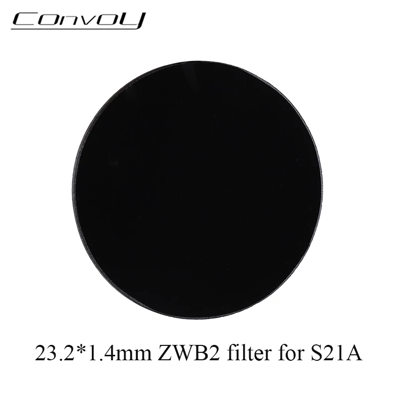 ZWB2 Filter for Convoy S21A Flashlight 23.2*1.4mm Filter Visible Light, Suitable for 365nm UV