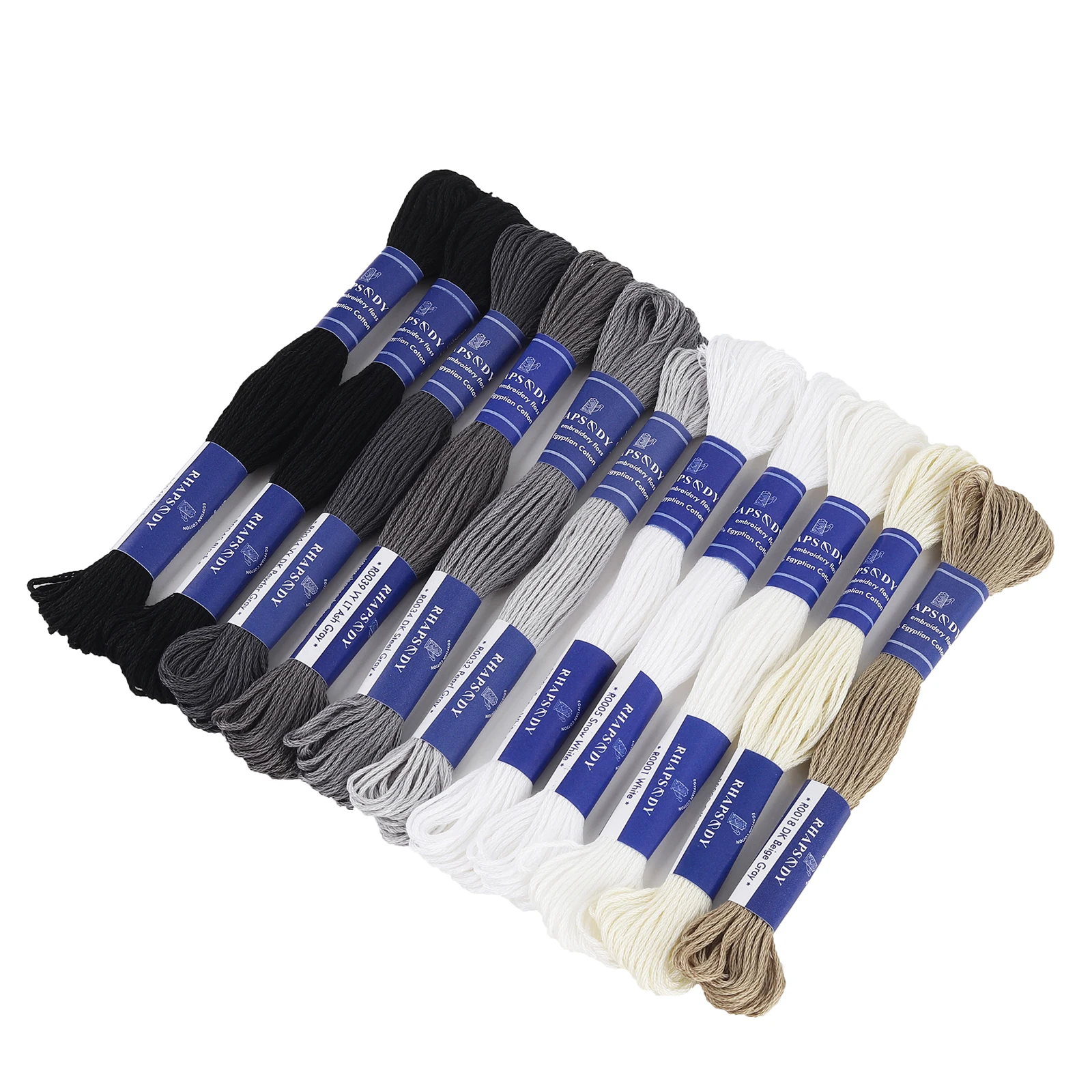 Rhapsodie dmc Qualität ägyptische Baumwolle Stickerei Zahnseide 6 Strang doppelt mercer isierten Kreuz stich faden 12 Farben Set 8 Meter Strang – Detail 8