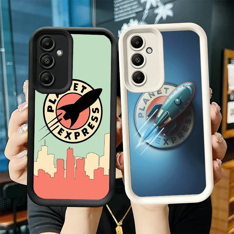 Capa de Telefone para Samsung Galaxy A17 A16 A15 A14 A13 Futurama Planet Express A56 A36 A26 A55 A35 A25 A54 A34 A24 A53 A33 A23 A07 A0