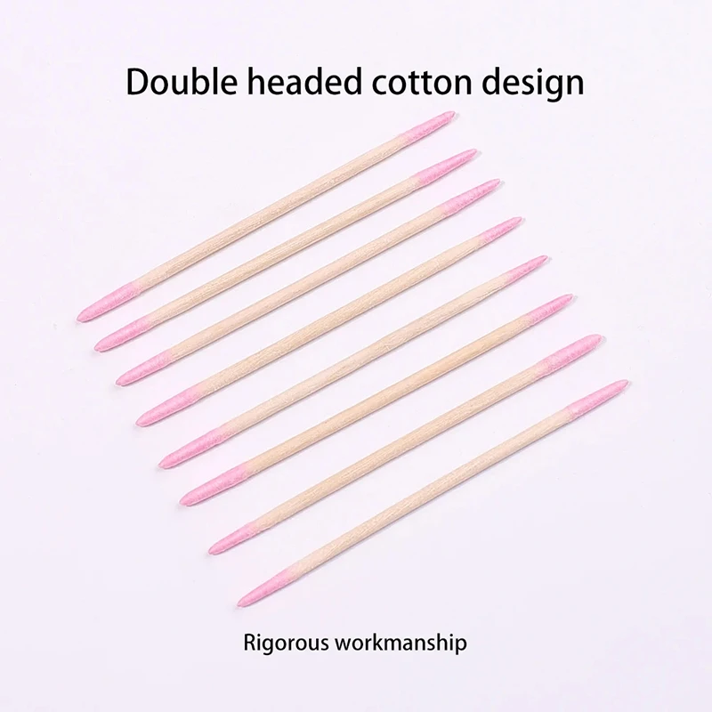 1/3/5 Pc Nails Wood Cotton Swab Clean Sticks Bud Tip Wooden Cotton Head Manicure Detail Corrector Nail Polish Remover Art Tool