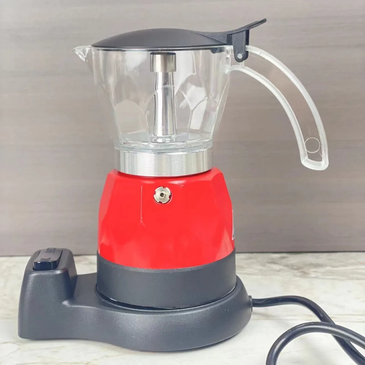 480W Aluminum Electric Moka Pot Portable Espresso Machine Fast Electric Coffee Pot Home 150ml/3 Cups Kitchen Coffee Tools 220V