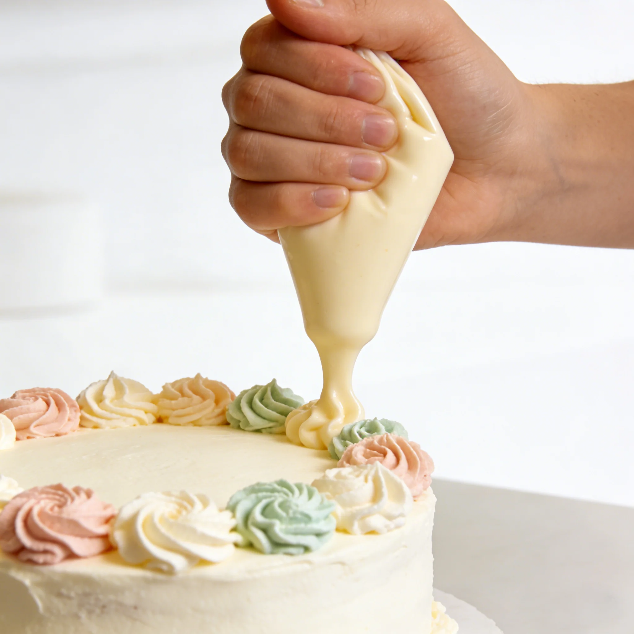 ​ ​ 100 عبوة من أكياس المعجنات مع أطراف ثلج - لتزيين الكيك، صندوق الغداء، مشاريع ممتعة وعائلية يمكنك صنعها بنفسك - مستلزمات المطبخ والحفلات ​