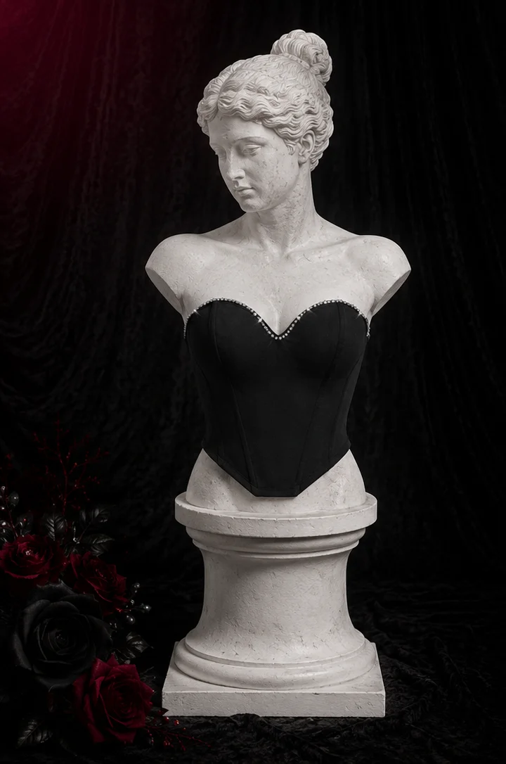 【Fragments.One Choice, No More Choices.】Hot Sweetheart Stereo Shaping Fashion Black Women's Tube Top