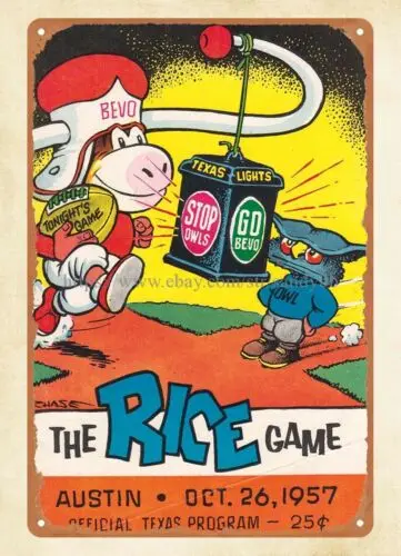 home dÃ©cor 1957  v  college football metal tin sign sign