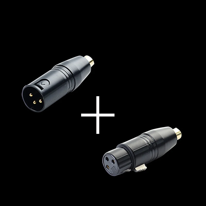 Adapter Audio XLR 3Pin męski na RCA żeński Adapter Audio konwerter złącza HIFI obsługiwane dla głośnik mikrofonu