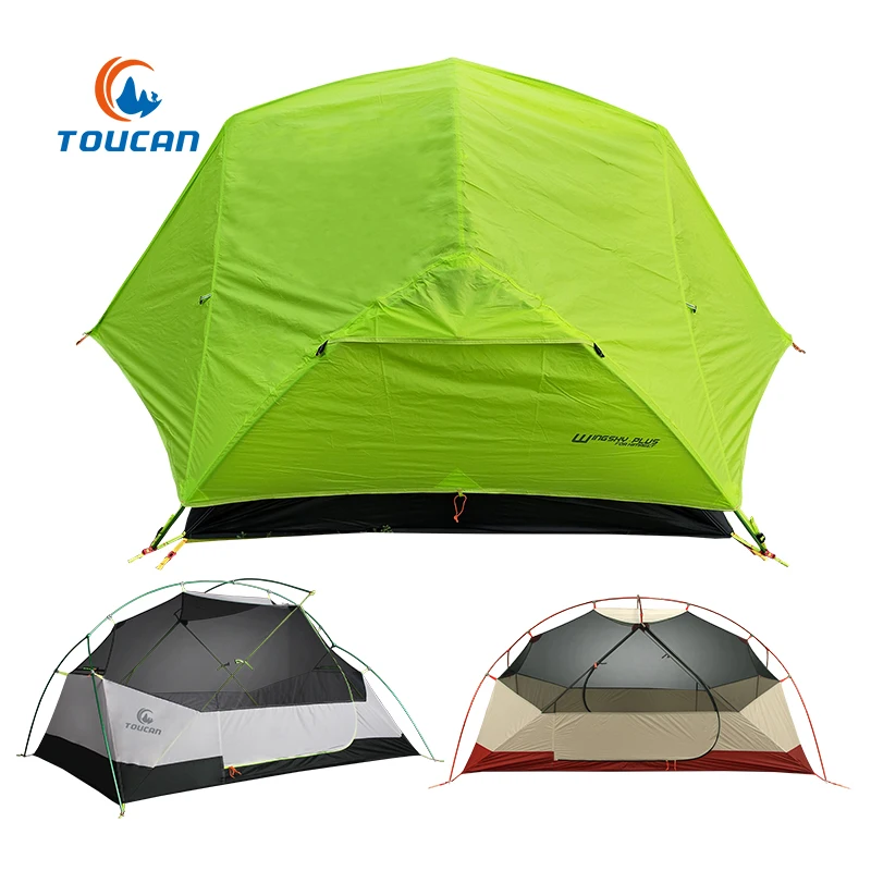 TOUCAN outdoor waterproof camping 2 people double layers tents factory directly sales