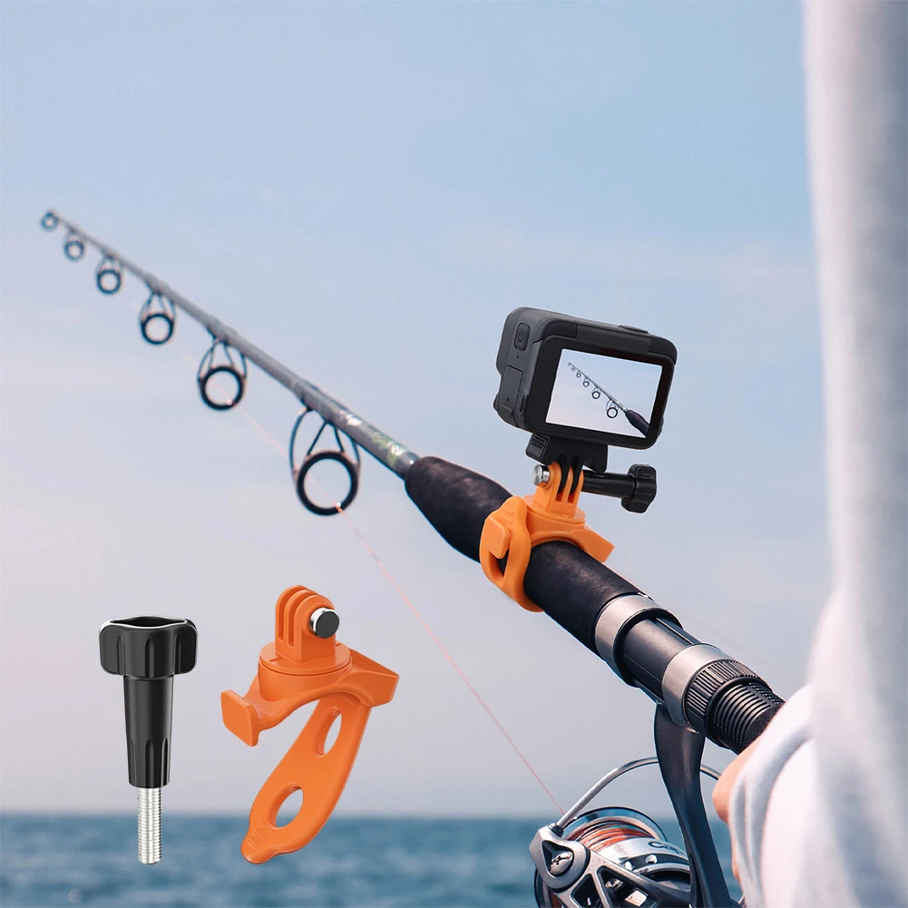 Flexible Wrap Band 360 Rotatable Elastic Handlebar Mount Bike Motorcycle Handlebar Clip Holder for DJI Action 5 Pro Insta360