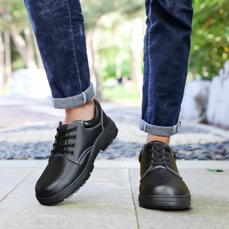 

Прочные мужские рабочие защитные ботинки со стальным подноском, устойчивые к проколам и ударам, для строительных площадок, износостойкие, легкие