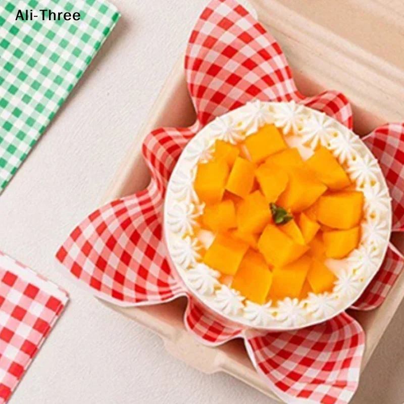 100Pcs Greaseproof Paper Liners Sandwich Wrapping Paper 7 Colors Wax Paper Sheets For BBQ Picnic Festival Party Fast Food