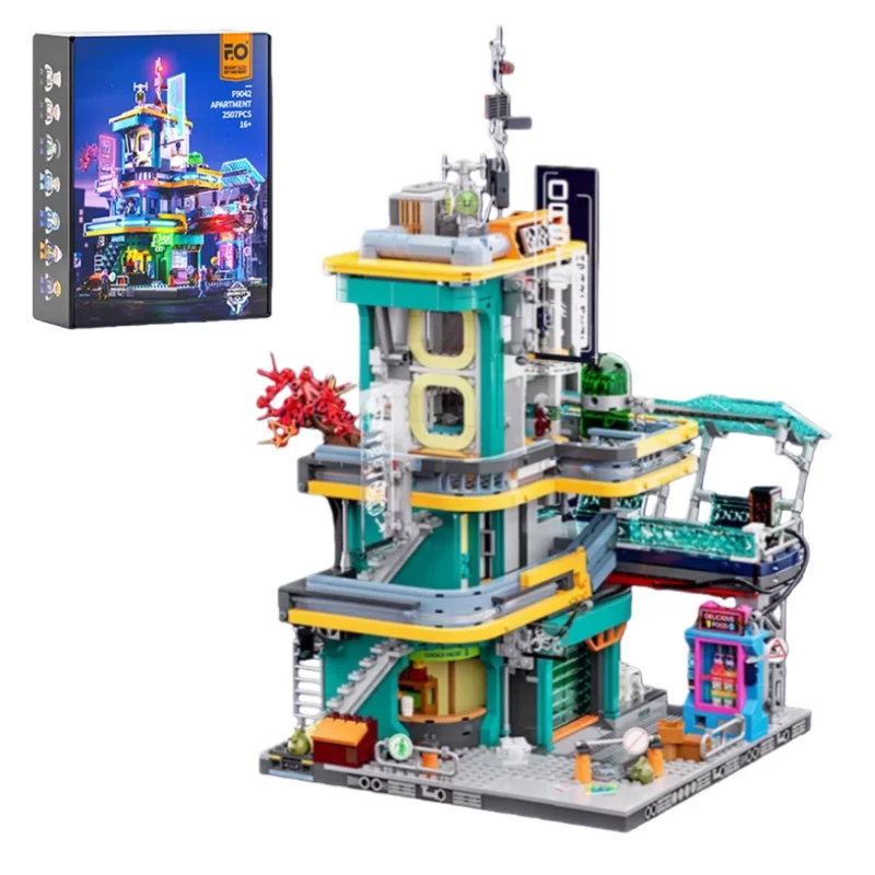 ตัวต่อ Lumibricks รุ่น Neon Oasis ไฟประดับอาคารสไตล์ไซเบอร์พังก์ ฉากถนน ของเล่นประกอบเอง ของตกแต่งสถาปัตยกรรม ของขวัญ