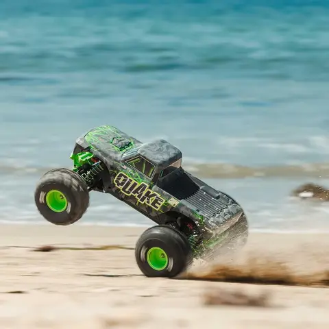US SHIPPMNET 1/10 Scale 2WD Brushless RC Monster Truck RTR Green Fast Electric Remote Control Car 21.2 x 15.2 x 10.2 inches