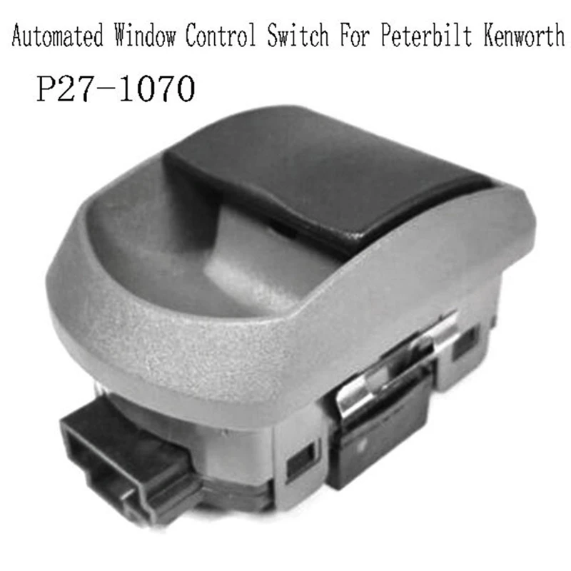 2X P27-1070 Truck Door Window Switch Automated Window Control Switch Passenger Side For Peterbilt Kenworth