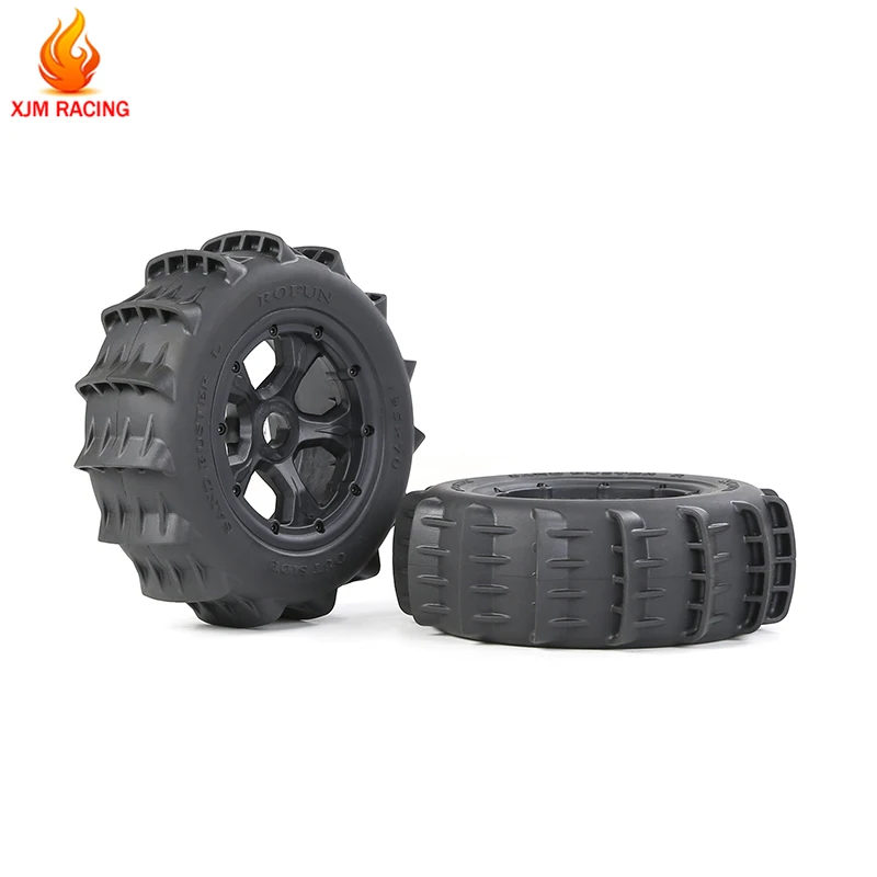 Cát Bánh Lốp Xe Lắp Ráp 2 Cái/bộ Cho 1/5 LOSI 5IVE-T ROFUN ROVAN LT SLT V5 BAJA 5S KINGMOTOR X2 xe Tải RC Xe Đua Đồ Chơi Phần