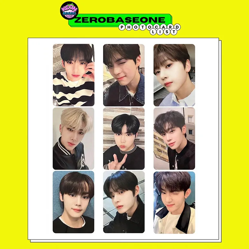 

20Sets/Pack Mix Wholesale KPOP ZEROBASEONE KCON Selfie HD Print Photocards Ricky Gunwook Taerae Postcards Fans Surprise Gift