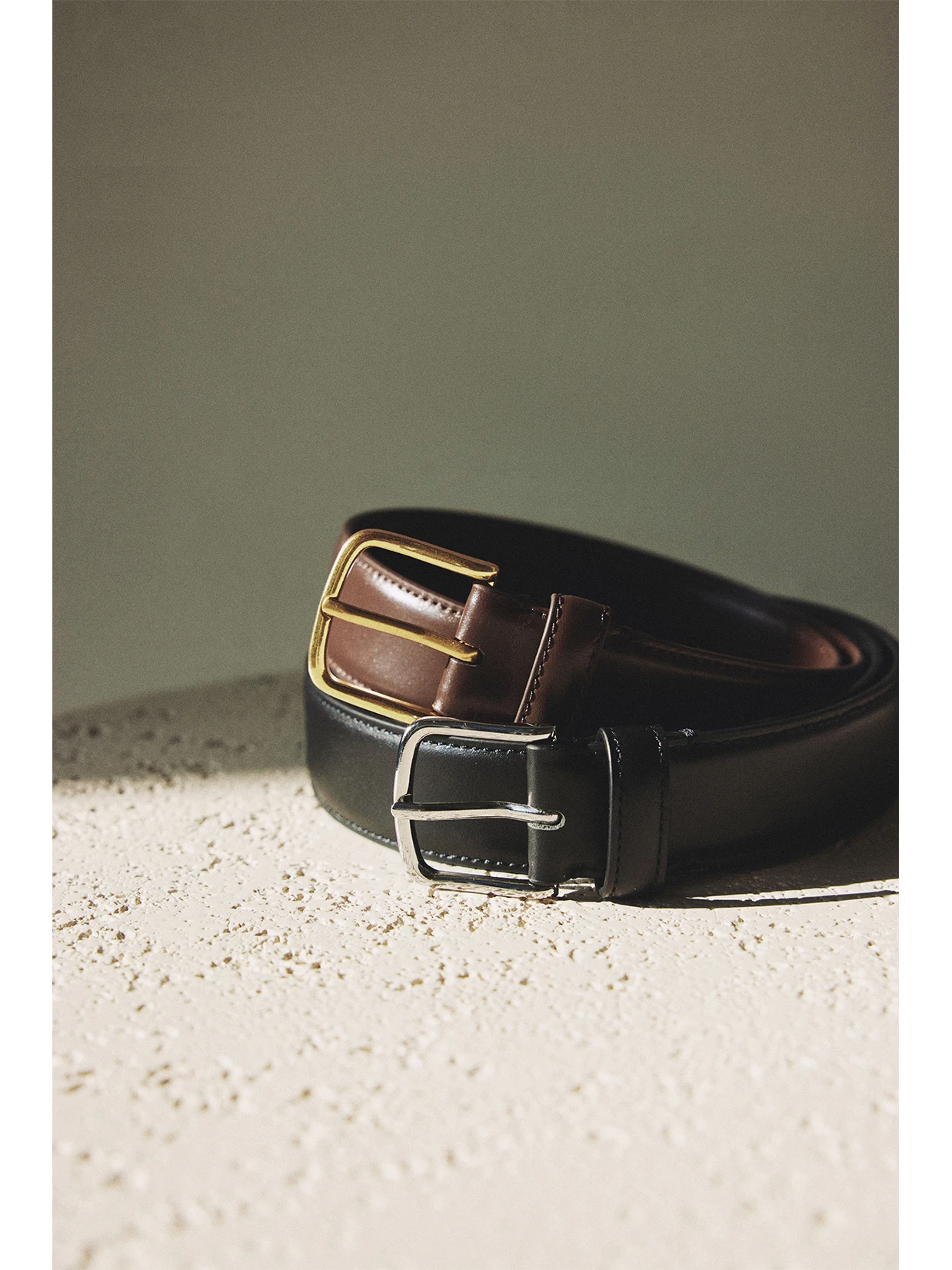 

Minimalist KEIGAN Women's Belt Metal Buckle Top Layer Cowhide Genuine Leather Simple Casual Pure Color Commute Style