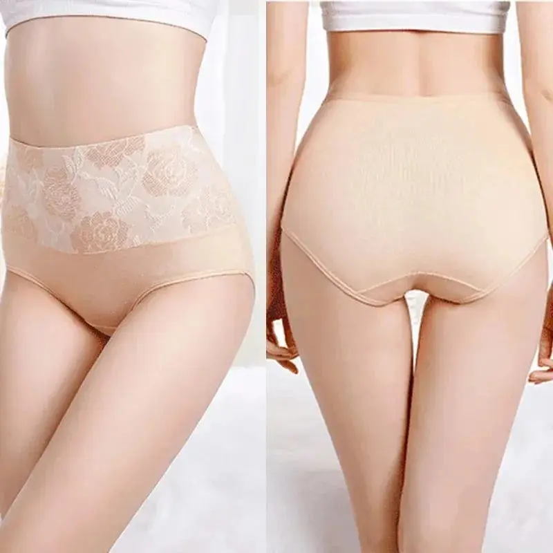 Cotton Panties for Women Underwear Plus Size High Rise Briefs Female Sexy Lingeries Pantys Seamless Underpant Girls L-5XL