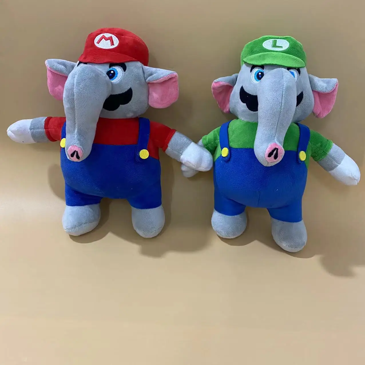 

25cm Super Mario Game Kawaii Cartoon Toy Elephant Soft Animal Charm Hobby Doll Room Decoration Children Birthday Festival Gifts