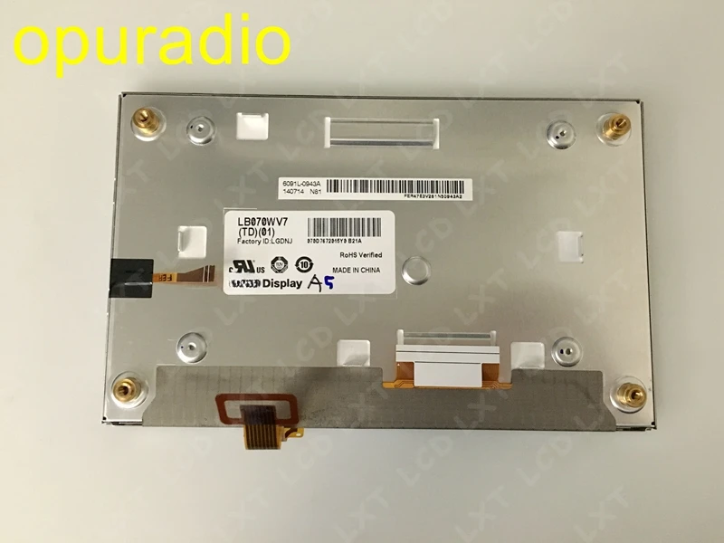 

LCD Brand New 7inch LCD Display LB070WV7(TD)(01) LB070WV7-TD01 With 8 Wire Touch Digitizer For Hyundai GPS Monitor