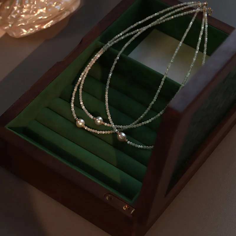 Heißer Verkauf Natürliche Süßwasser Perle 14K Gold Gefüllt Weibliche Perlen Ketten Halskette Schmuck Für Frauen Geburtstag Geschenke Kein Verblassen – Detail 5